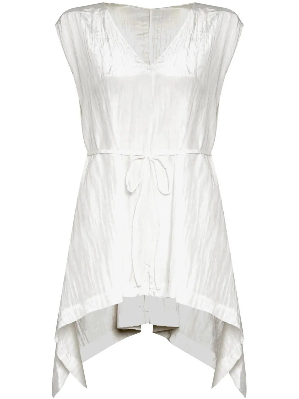 Tied-Waist Asymmetric-Hem Top