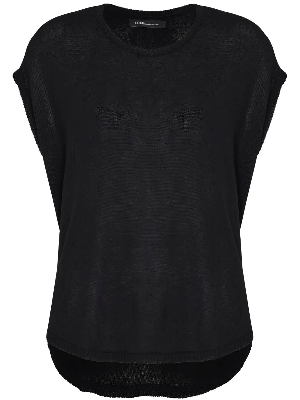 Curved-Hem Short-Sleeved T-Shirt