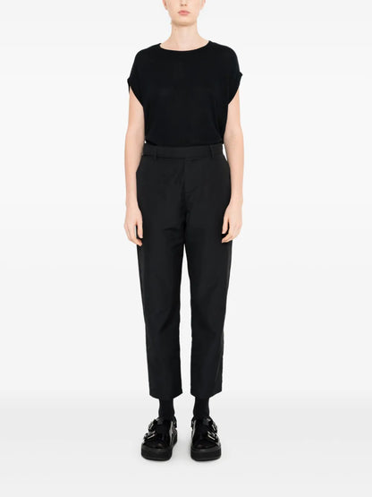 High-Waisted Cropped Trousers