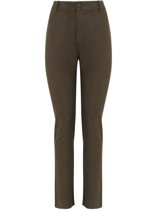 Slim-Fit Cropped Trousers