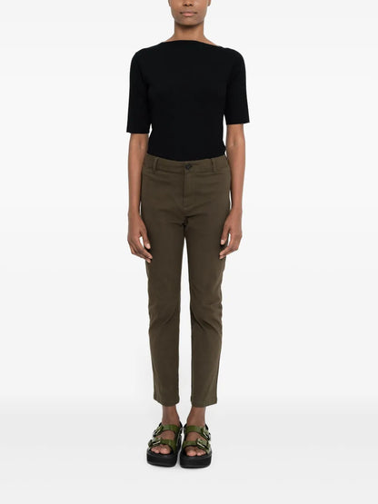 Slim-Fit Cropped Trousers