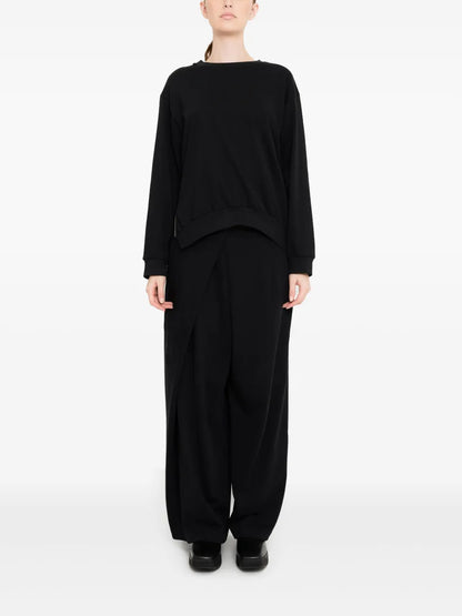 Asymmetric-Hem Sweatshirt