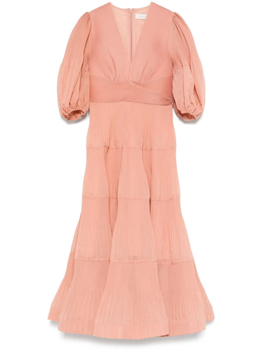 Pleated Midi Dress