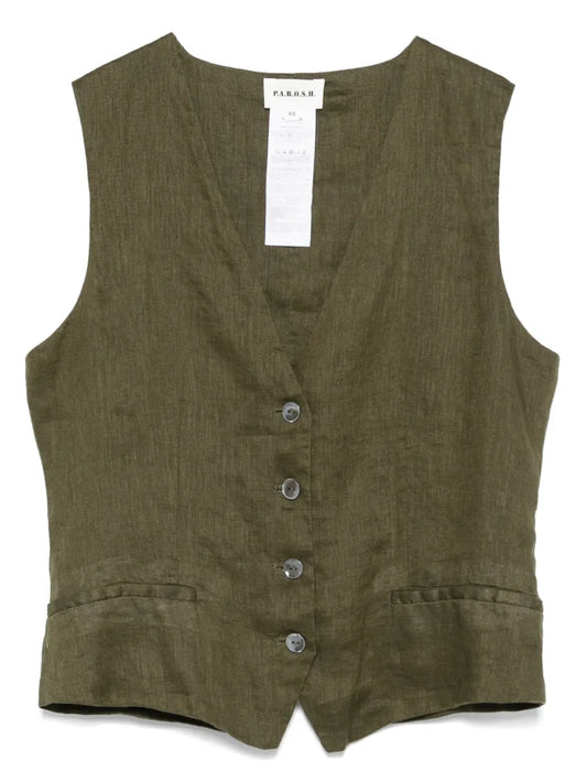 Linen Vest