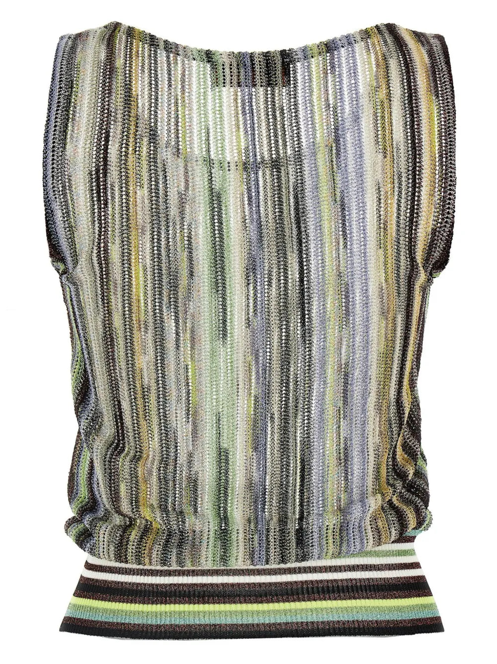 Striped Lamé Top