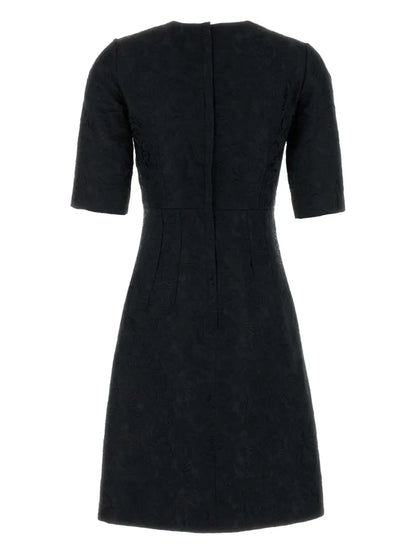 A-Line Brocade Mini Dress