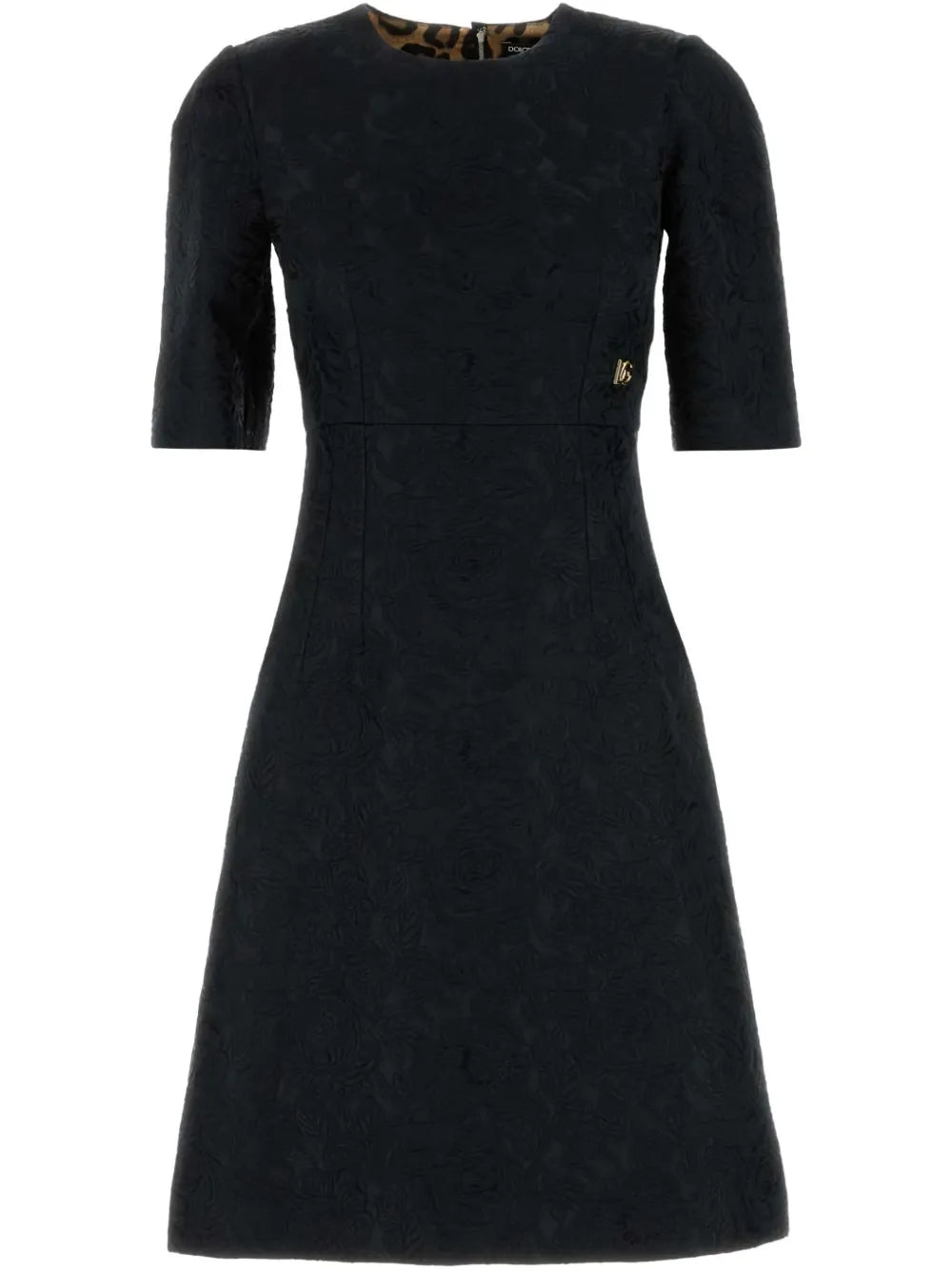 A-Line Brocade Mini Dress