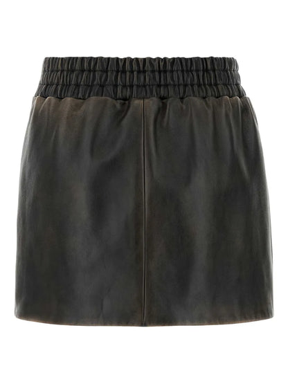 Leather Mini Skirt