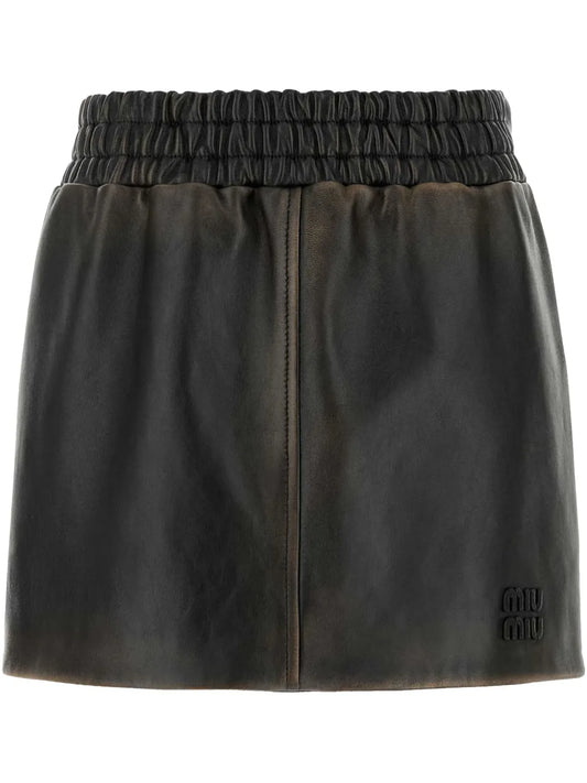 Leather Mini Skirt