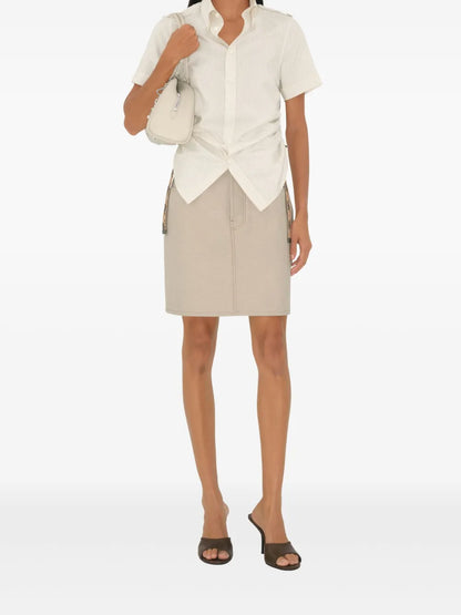 Equestrian Knight Denim Skirt