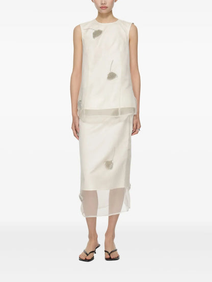 Bead-Embellished Skirt