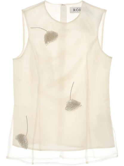 Embellished Sleeveless Top
