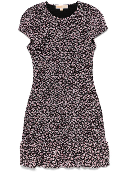 Floral-Print Mini Dress