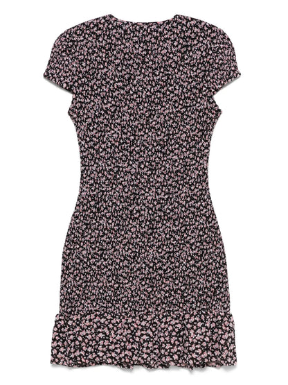 Floral-Print Mini Dress