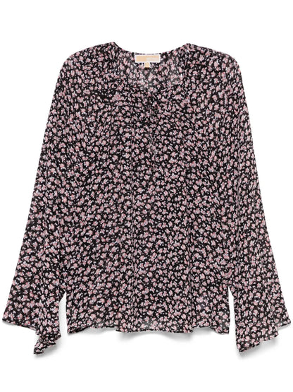 Floral-Print Blouse