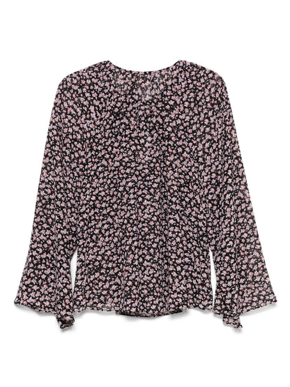 Floral-Print Blouse