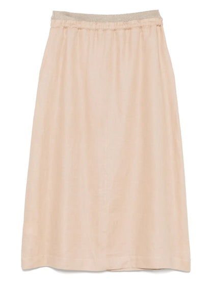 Linen Midi Skirt