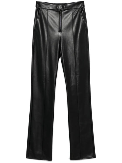 Faux-Leather Trousers