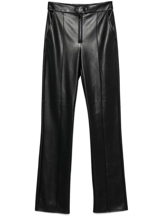 Faux-Leather Trousers