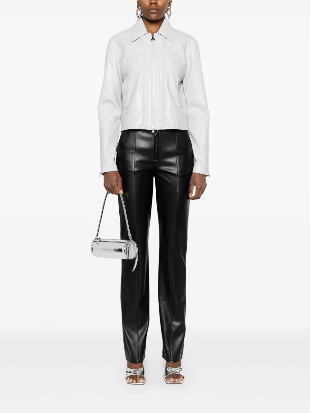 Faux-Leather Trousers