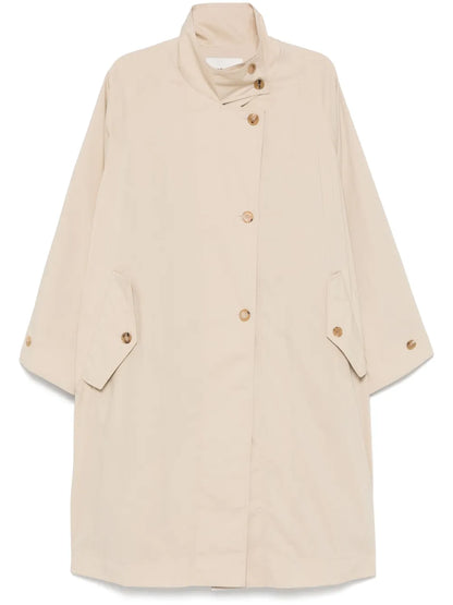 Raglan-Sleeve Trench Coat