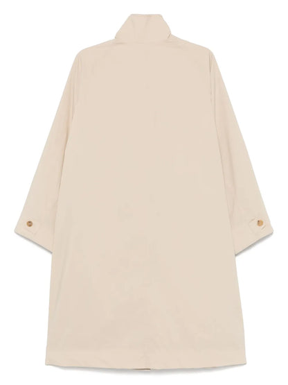 Raglan-Sleeve Trench Coat