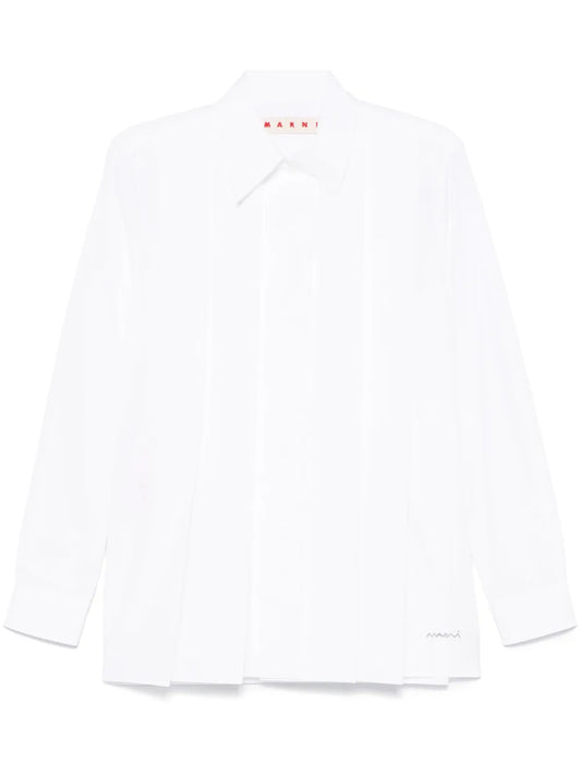 Organic-Cotton Logo-Embroidered Shirt