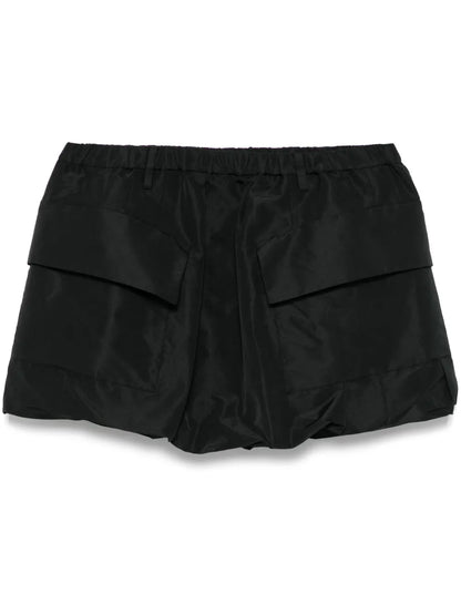 Bubble-Hem Mini Skirt