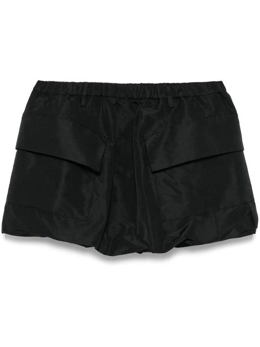 Bubble-Hem Mini Skirt