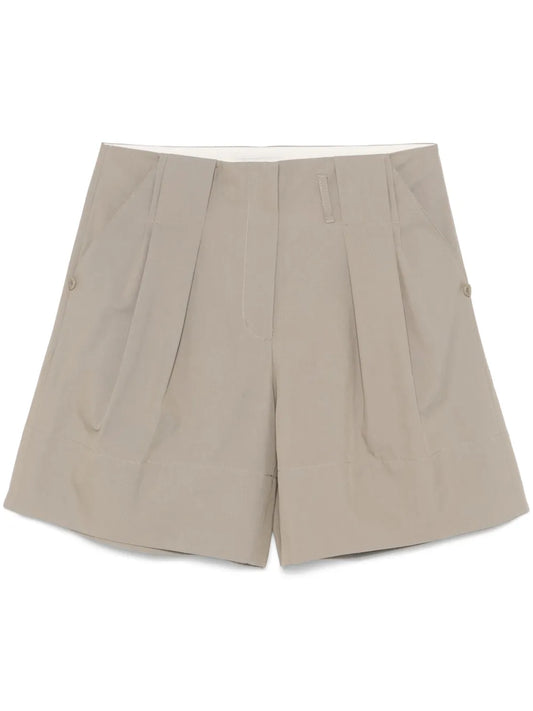 Pleat-Detail Shorts