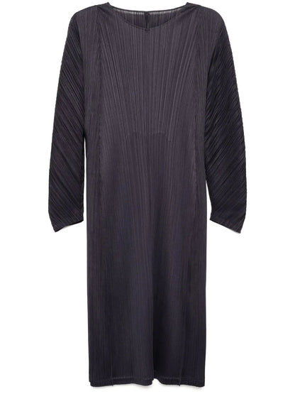 Lantern Pleated Dress