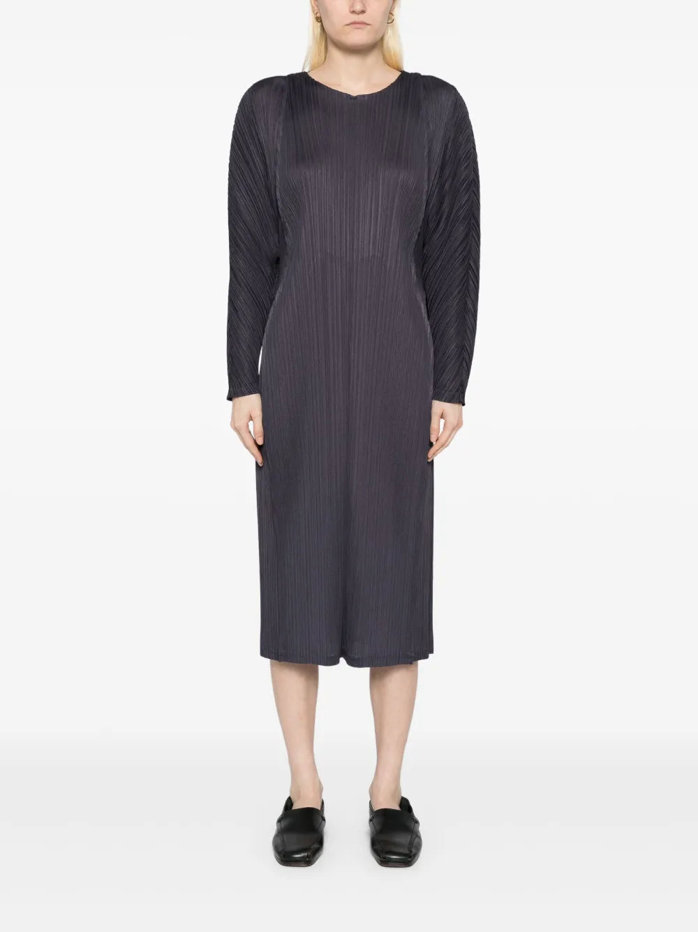 Lantern Pleated Dress