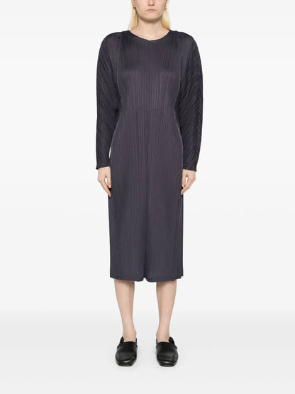 Lantern Pleated Dress