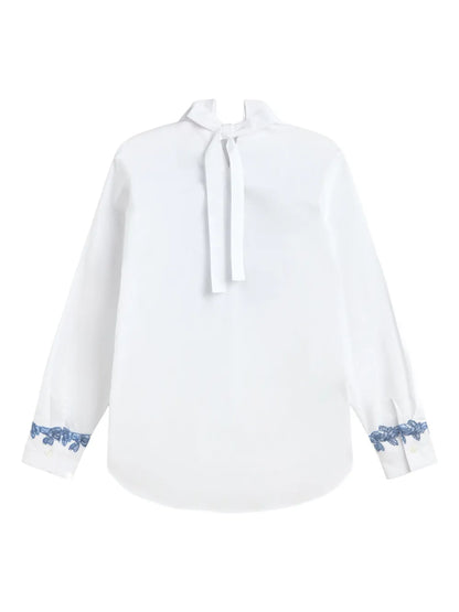 Lace-Appliqué Shirt