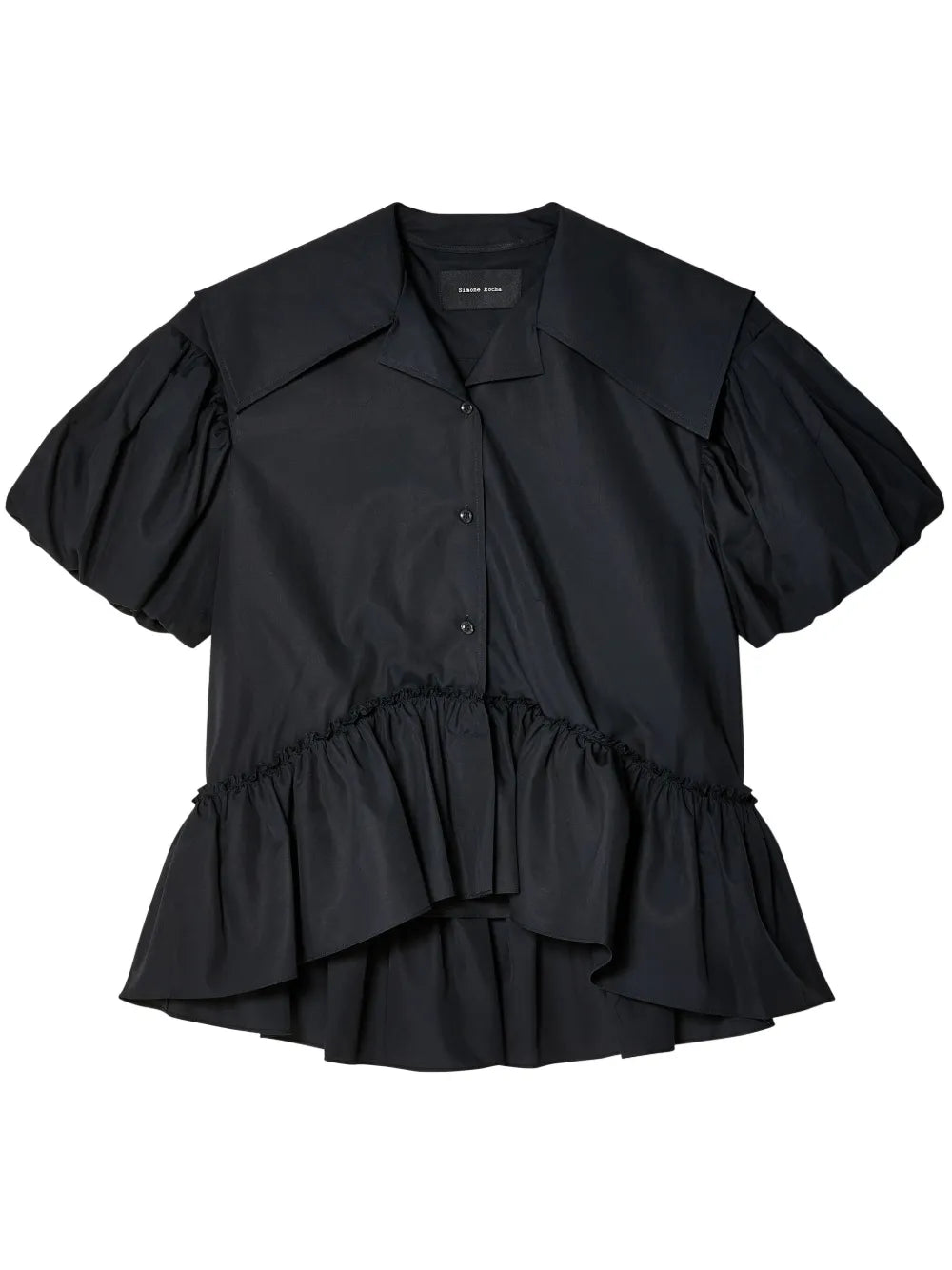 Cropped Sailor Puff Shirt