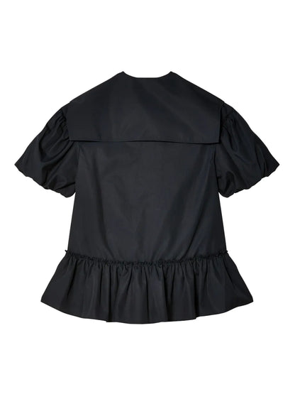Cropped Sailor Puff Shirt