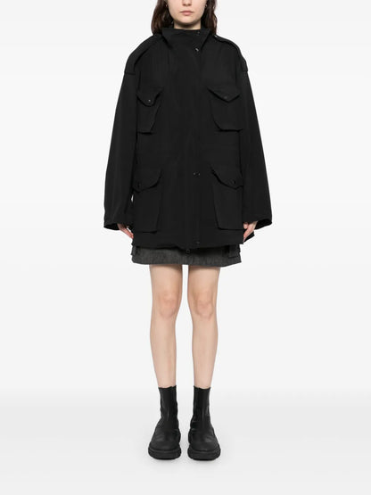 Multiple-Pockets Oversize Jacket