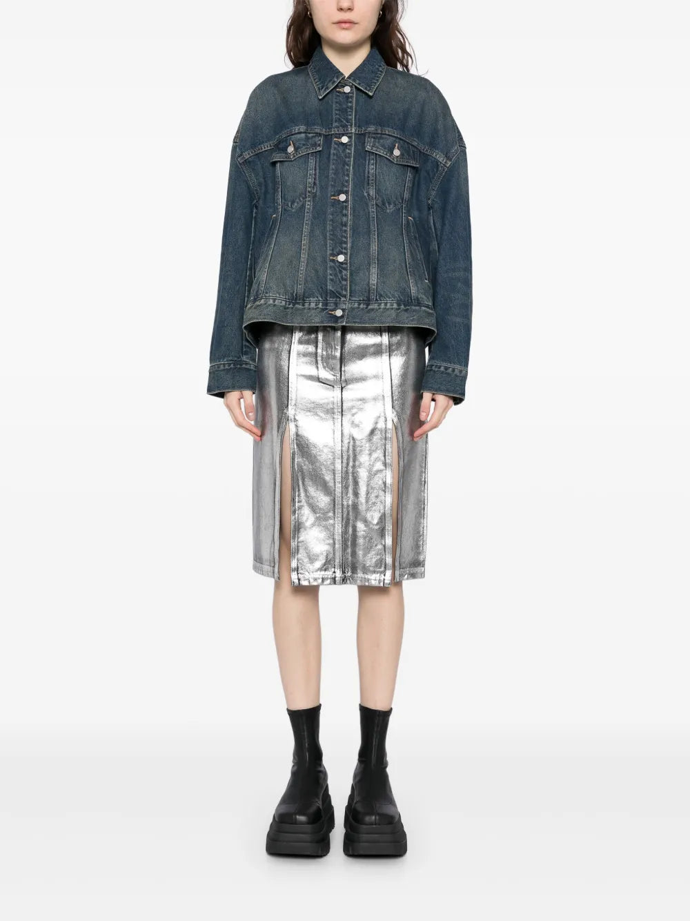Button-Up Denim Jacket