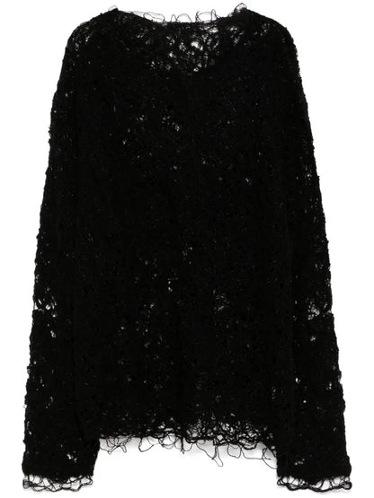 Hollow Long-Sleeves Top