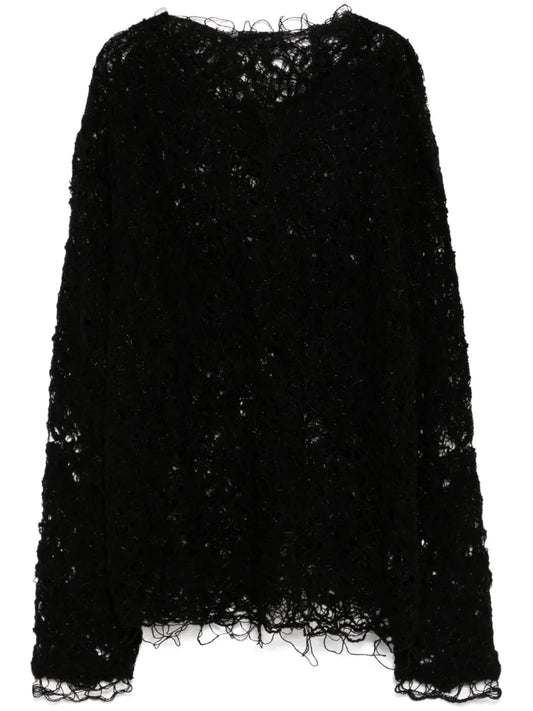 Hollow Long-Sleeves Top