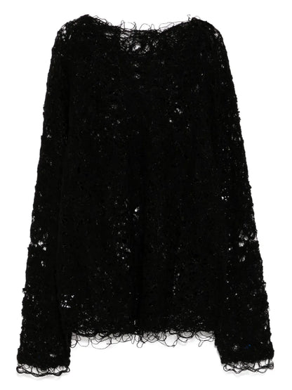 Hollow Long-Sleeves Top