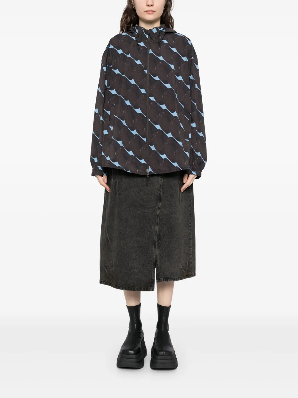 Graphic-Print Jacket