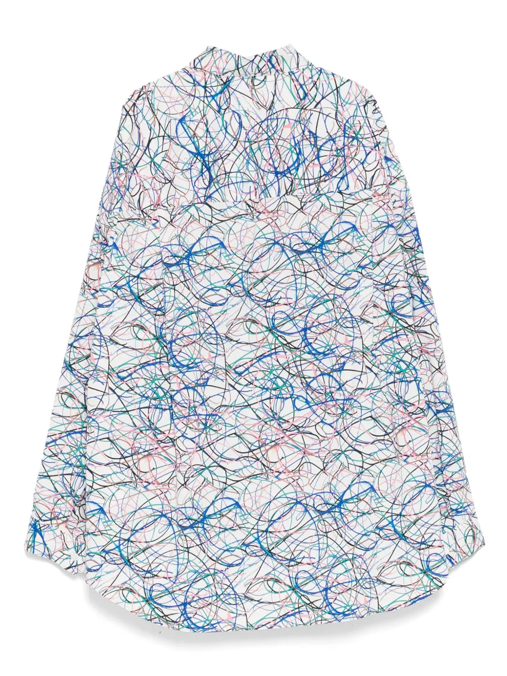Line-Printed Oversize Shirt
