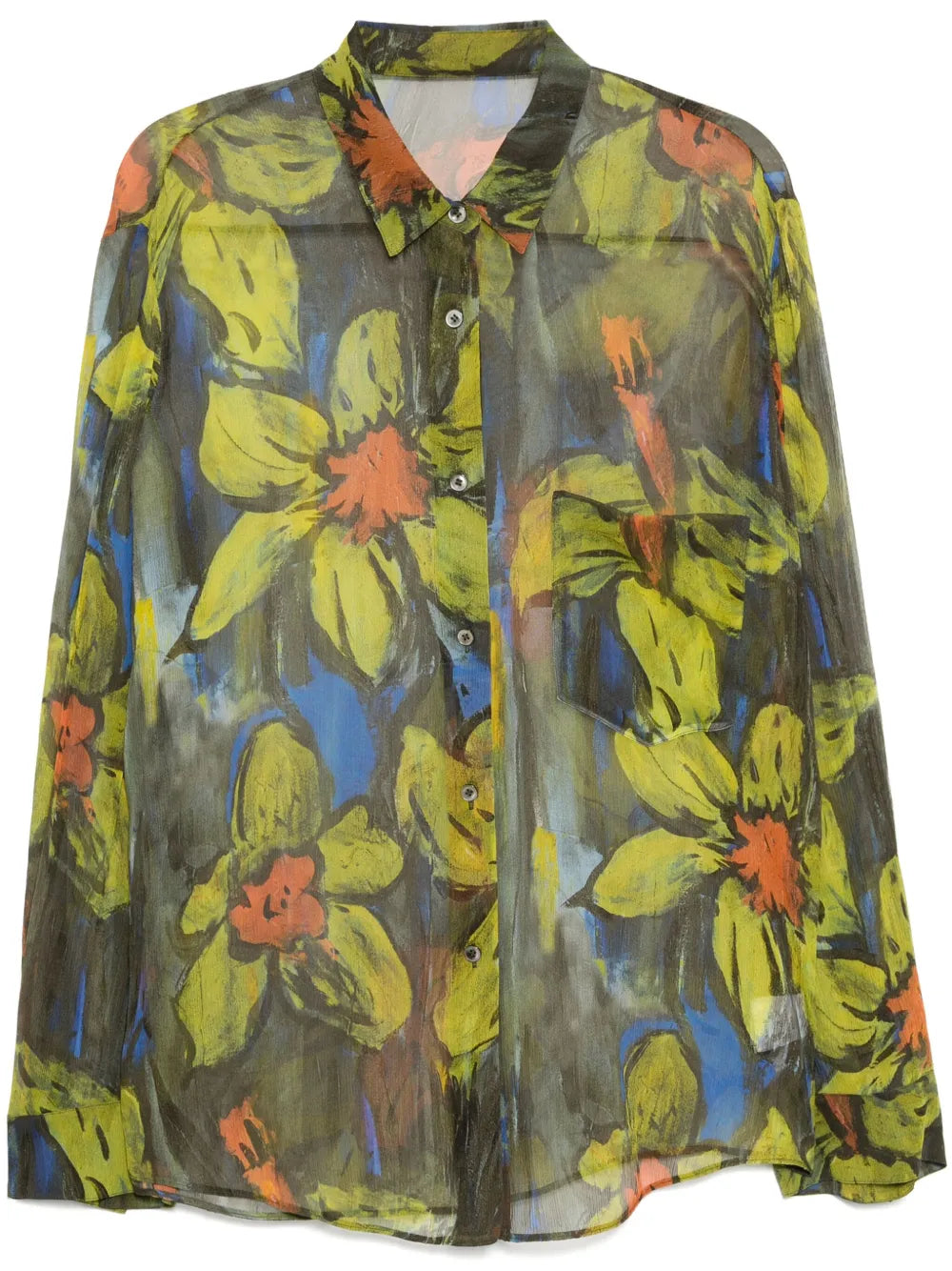 Floral-Print Shirt