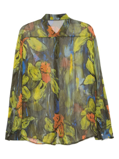 Floral-Print Shirt