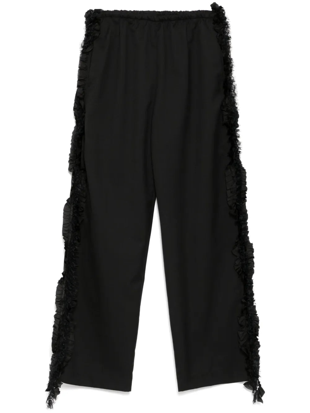 Side-Detailed Straight Trousers