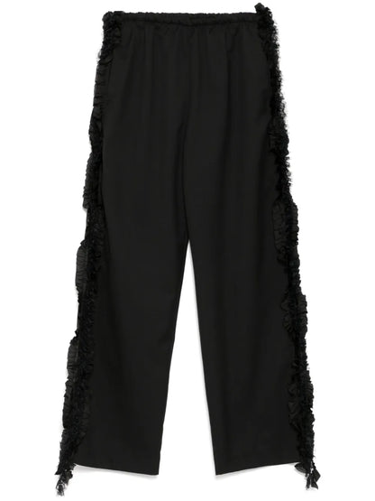 Side-Detailed Straight Trousers