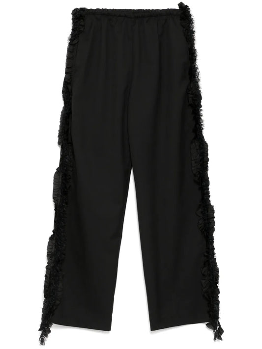 Side-Detailed Straight Trousers