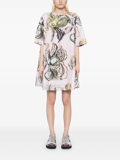 Graphic-Print Dress