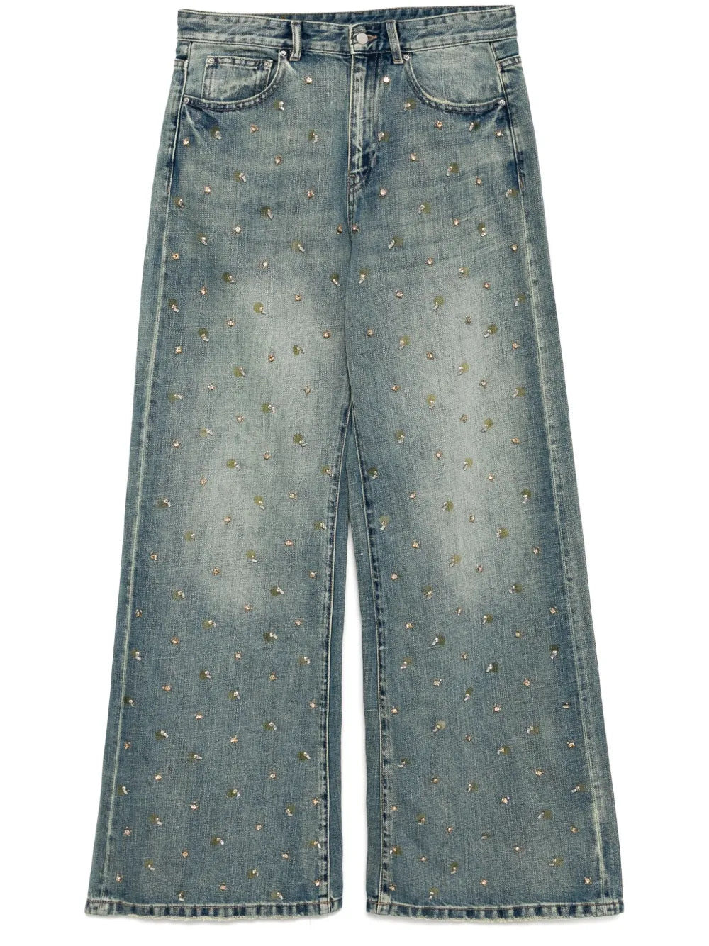 Bead-Embellished Jeans